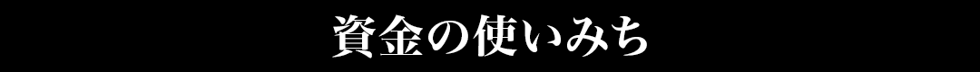 資金の使いみち