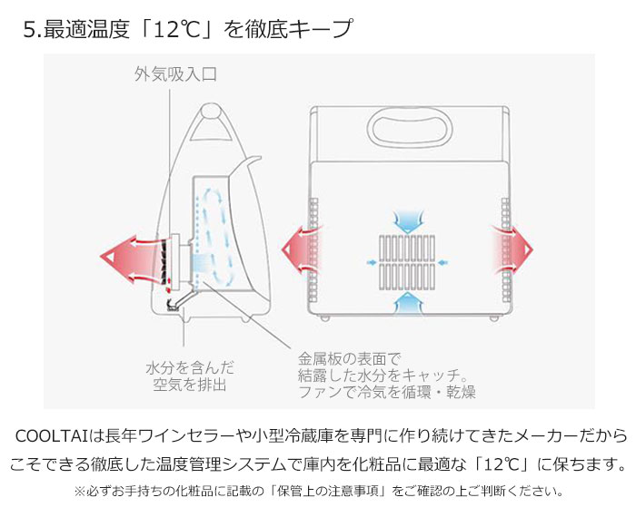 コスメ 専用 ミニ 冷蔵庫 化粧品 保冷庫 skincare mini fridge COOLTAI クータイ