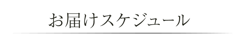 お届けスケジュール